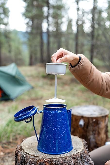 Stansport Aluminum Percolator Replacement Stem and Basket – Universal Fit for Camping Coffee Pots – Lightweight & Durable Outdoor Coffee Maker Accessory – 7.25" Height