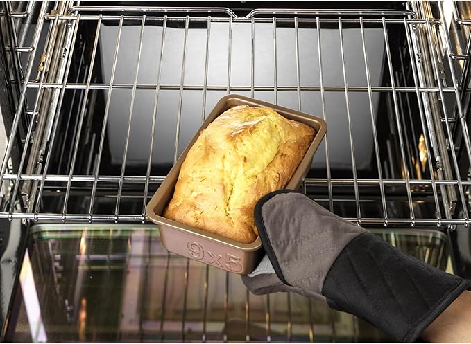 GoodCook BestBake Nonstick Textured Carbon Steel Loaf Pan, 9" x 5", Bronze (Pack of 2)
