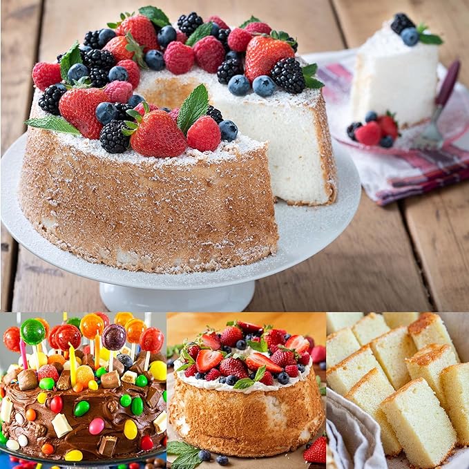 EXGOX 2 Pack 6-Inch Non-Stick Deep Aluminum Round Cake Pan With Removable Bottom For Wedding/Birthday/Christmas Cake Baking Round Cake Tin Set With Loose Base