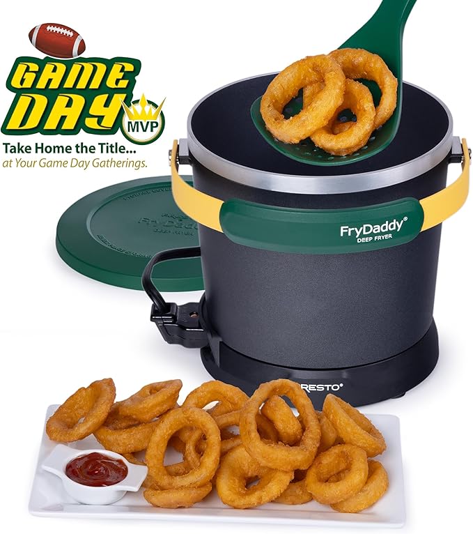 Presto 05427 FryDaddy Electric Deep Fryer, Green/Gold