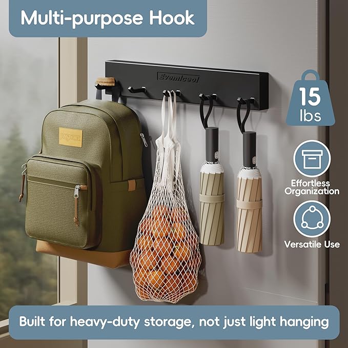 Magnetic Cup Holder for Fridge for 20/30/40 oz Stanley Tumblers Water Bottle Storage Holders & Lid Hook Organizers (3 Cups, 5 Hooks)