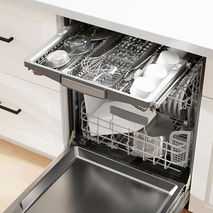 US-based supplier - 00770656 Flexible 3rd Rack SMZCD200UC Dishwasher Row Cutlery Rack Drawer - Compatible with Bosch & Thermador - Replacement with 00775980 00775978 00770000