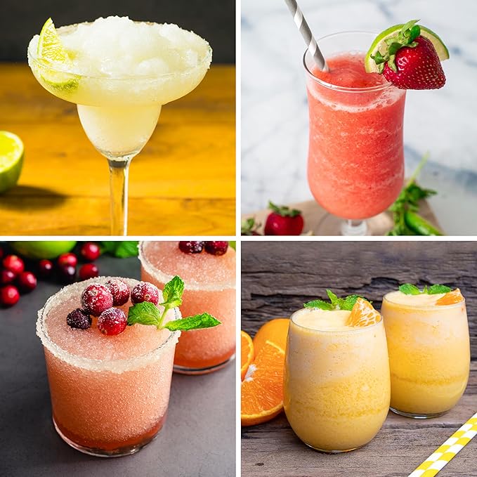 Nostalgia Retro 40-Ounce Frozen Beverage Station - Slushie Machine and Ice Shaver with Automatic Mixing for Soda, Cocktails and Margaritas - Easy & Safe Use - Aqua