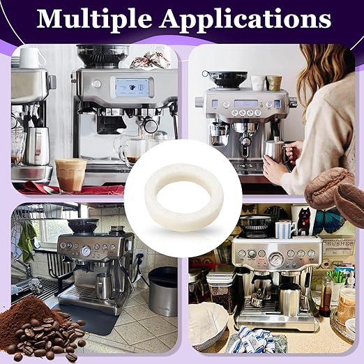 9 Pcs Felt Washer Replacement for Breville Espresso Machine Grinders，Burr Washer Part Compatible with BES870, BES878, BES880, BES980, BES990, BCG600, BCG820，Wool Ring Espresso Machines Accessories