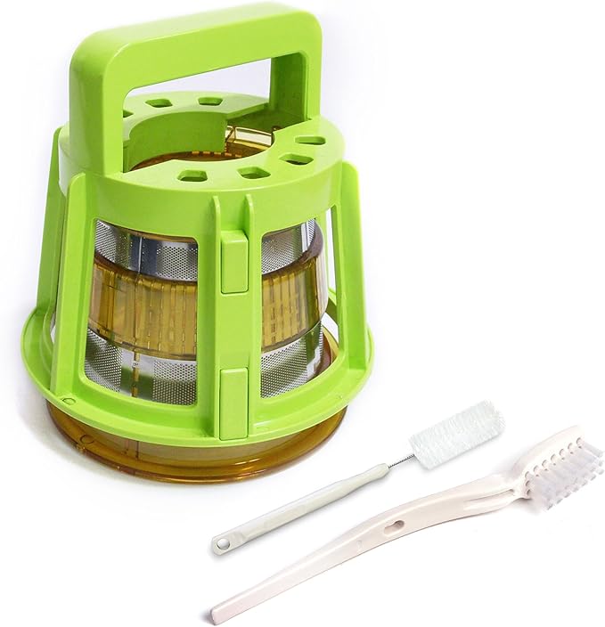 Kuvings Whole Slow Juicer B6000S - Higher Nutrients and Vitamins, BPA-Free Components, Easy to Clean, Ultra Efficient 240W, 60RPMs, Includes Blank Strainer-Silver 17.5" X 10.06" X 14"
