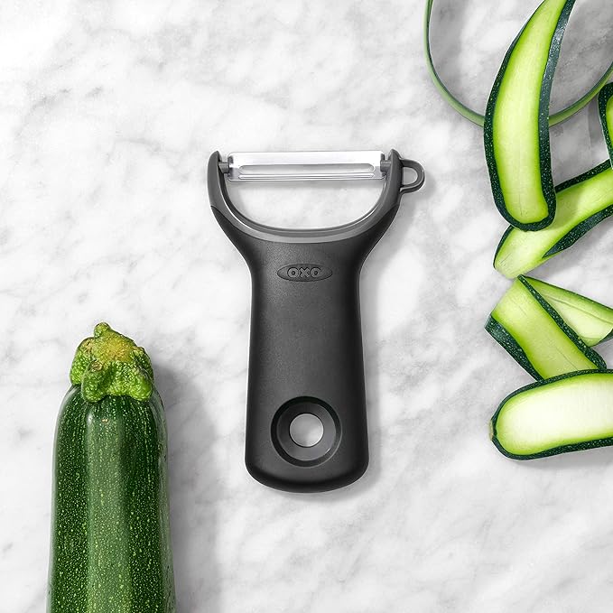 OXO Good Grips Swivel Vegetable Peeler and OXO Good Grips Prep Y-Peeler, Silicone