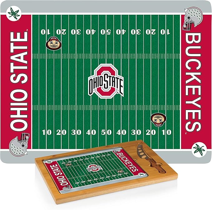 Picnic Time 3 Piece Ohio State Icon Cheese Set