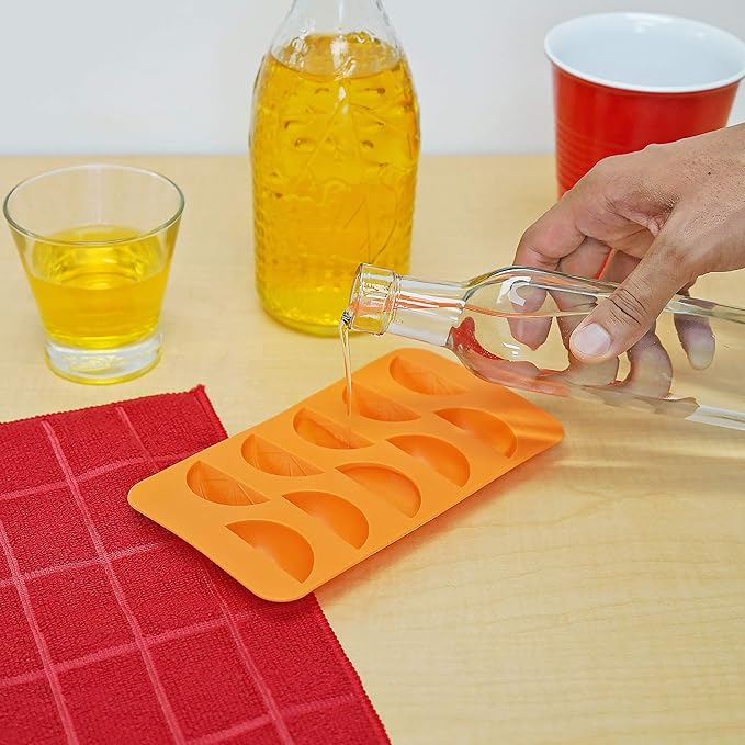 Orange Slices Ice Cube Tray - Fairly Odd Novelties - Fun Fruit Shaped Food Molding Gift