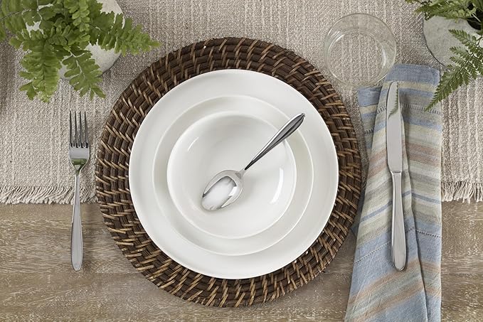 Oneida 899204 24 Seven White 18-Piece Dinnerware Set, Service For 6