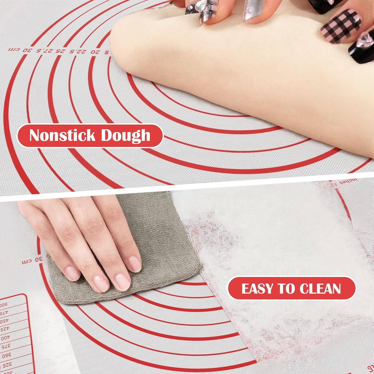 BlueBark 1 PCS - 28"L x 20"W Non-stick Silicone Baking Mat for Pastry & Dough, Sourdough Bread Making Tools, Kitchen Counter, Cooking Enthusiasts