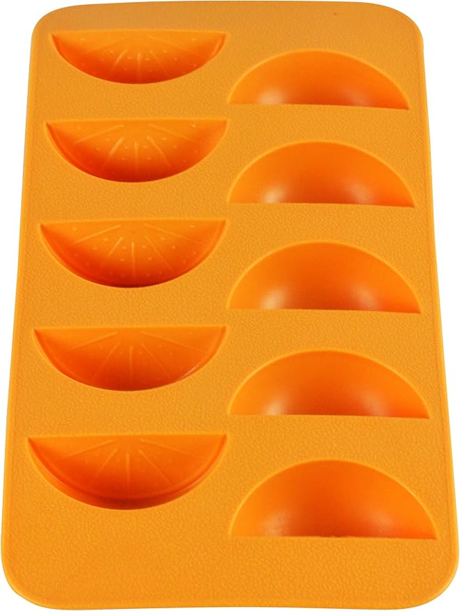 Orange Slices Ice Cube Tray - Fairly Odd Novelties - Fun Fruit Shaped Food Molding Gift
