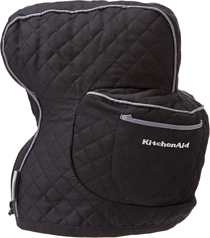 KitchenAid KSMCT1OB KSMCTIOB Fitted Stand Mixer Cover - Onyx Black