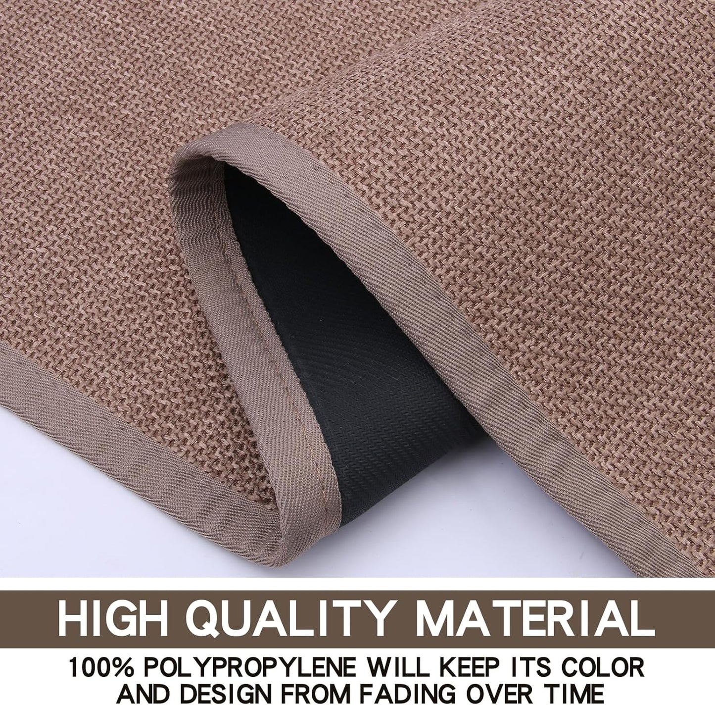 Kitchen Mat Set of 2 PCS, Cushioned Non Slip Rugs for Kitchen Floor, Absorbent Runner Comfort Standing Mats Washable for Kitchen, Office, Home (Camel, 17.3"x47"+17.3"x30")