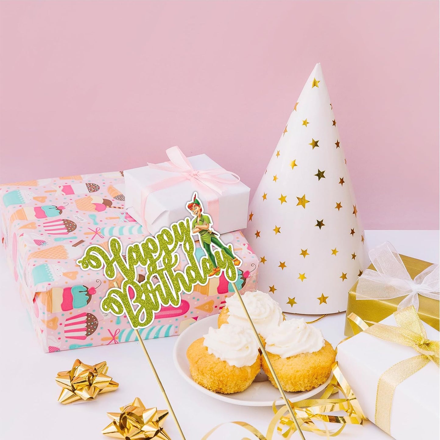 Seyal® Petr Pan Happy Birthday Cake Topper