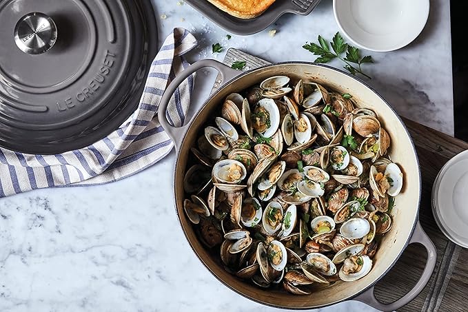 Le Creuset Enameled Cast Iron Signature Round Dutch Oven, 7.25 qt., Oyster