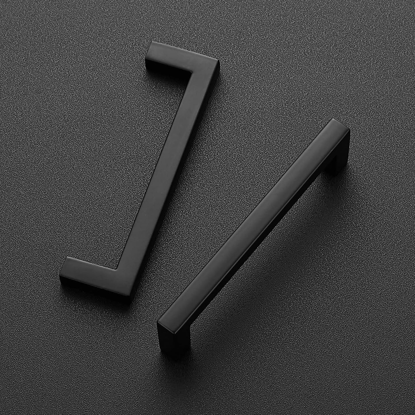 Ravinte Square Bar Black Matte Drawer Handles - Kitchen Cabinet Pulls in 20 Pack (3-3/4 Inch)