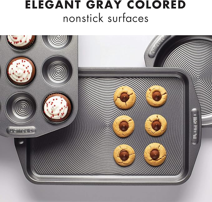 Circulon Nonstick Baking Sheet, 11 Inch x 17 Inch | Pack of 2 | Dark Gray