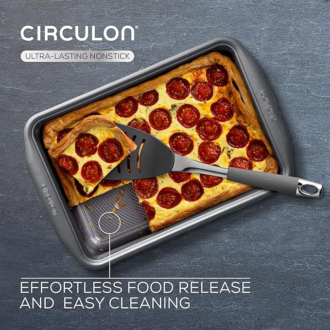 Circulon Momentum Carbon Steel Non-Stick Bakeware Set of 3-Grey