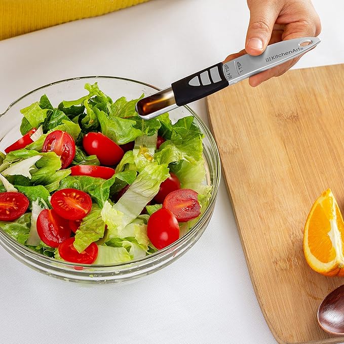 KitchenArt Pro Adjustable Measuring Set, Includes Adjustable Tablespoon, Teaspoon, and 2 Cup Measuring Cup